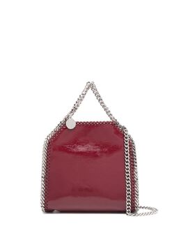 Stella McCartney: Бордовая сумка  Falabella Mini