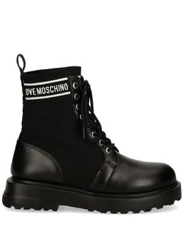 Love Moschino: Чёрные ботинки 