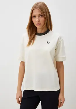 Fred Perry: Бежевая футболка 