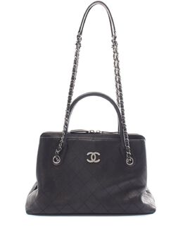 CHANEL Pre-Owned: Чёрная сумка 