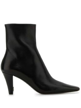 Saint Laurent: Чёрные ботинки 