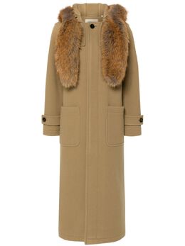 Burberry: Пальто на меху 