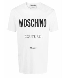 MOSCHINO: Белая футболка 