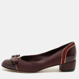 Salvatore Ferragamo: Бордовые туфли  Vara Bow