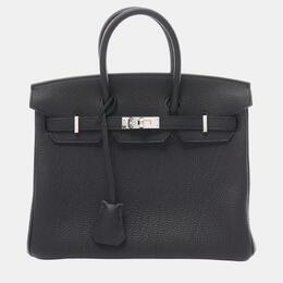 Hermes: Чёрная сумка  Birkin 25