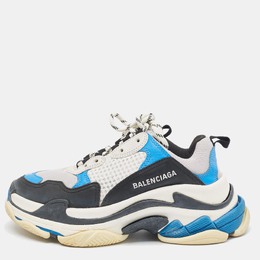 Balenciaga: Многоцветные кроссовки  Triple S