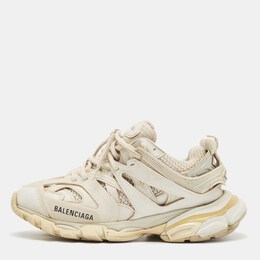 Balenciaga: Белые кроссовки  Track