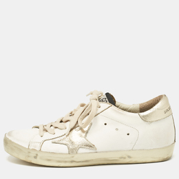 Golden Goose: Белые кроссовки  Superstar sneakers