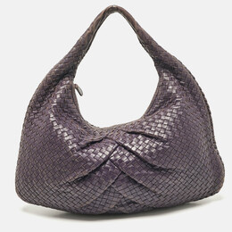 Bottega Veneta: Фиолетовая сумка  Intrecciato