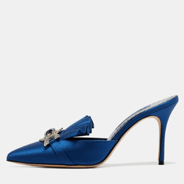 Manolo Blahnik: Голубые сабо 