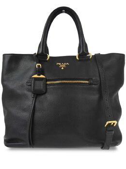 Prada Pre-Owned: Чёрная сумка-шоппер 