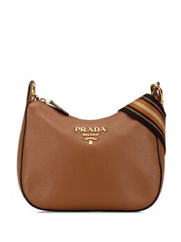 Prada Pre-Owned: Коричневая сумка через плечо 