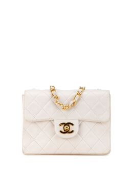 CHANEL Pre-Owned: Белая сумка через плечо 