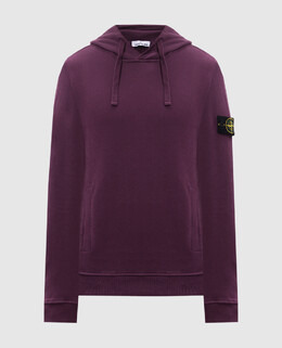 Stone Island: Фиолетовая толстовка 