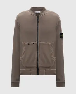 Stone Island: Коричневая куртка 