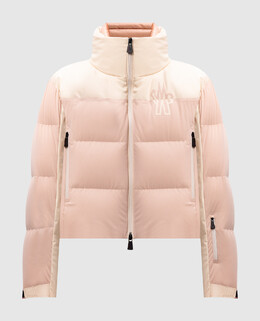 Moncler Grenoble: Розовый пуховик 