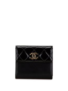 CHANEL Pre-Owned: Чёрный кошелёк 