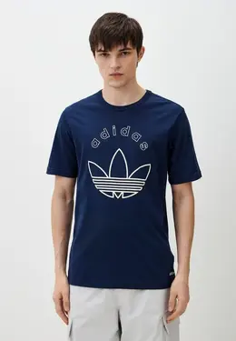 adidas Originals: Синяя футболка 