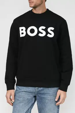 BOSS: Чёрный свитшот 