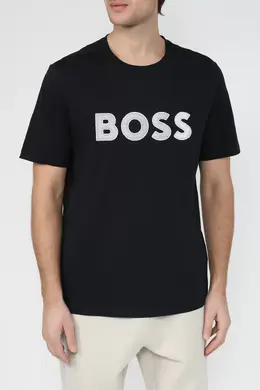 BOSS: Синяя футболка 