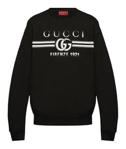 GUCCI: Чёрная толстовка 