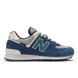 New Balance: Голубые кроссовки  574