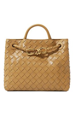 Bottega Veneta: Бежевая сумка 