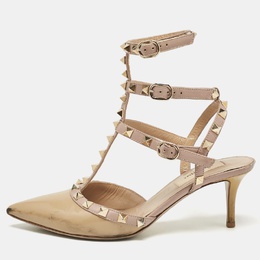 Valentino: Бежевые туфли  Rockstud