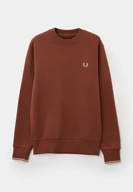 Fred Perry: Коричневый свитшот 