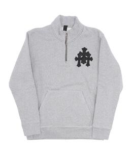 CHROME HEARTS: Кожаная толстовка 