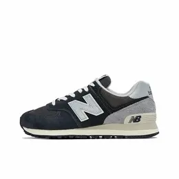 New Balance: Синие кроссовки  574