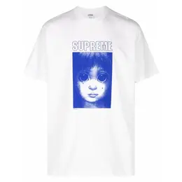 Supreme: Серебристая футболка 