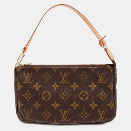 Louis Vuitton: Коричневая сумка  Pochette