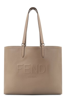 Fendi: Бежевая сумка 