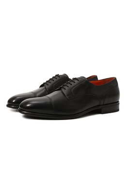 Santoni: Чёрные туфли 