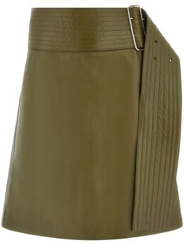 Ferragamo: Кожаная юбка 