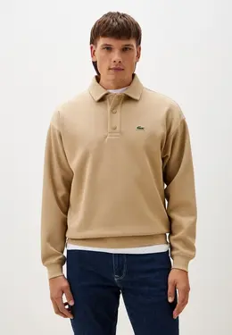 Lacoste: Бежевый свитшот 