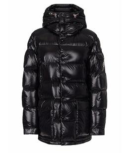 MONCLER: Чёрный пуховик 