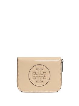 Tory Burch: Бежевый кошелёк 