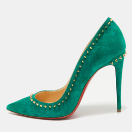 Christian Louboutin: Зелёные туфли 