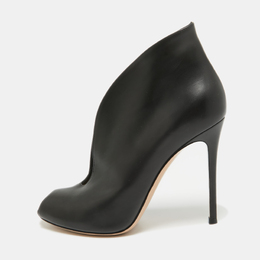 Gianvito Rossi: Чёрные ботинки  Vamp