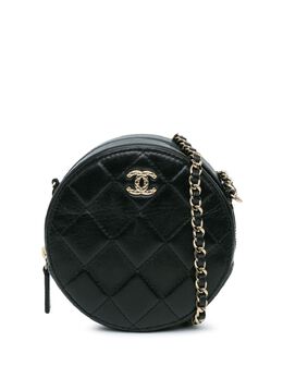 CHANEL Pre-Owned: Чёрный клатч 