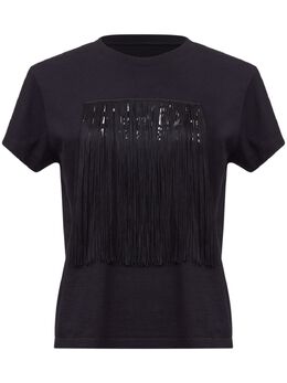 MM6 Maison Margiela: Чёрная футболка 