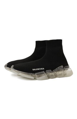 Balenciaga: Чёрные кроссовки  Speed.2