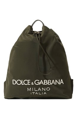 Dolce & Gabbana: Рюкзак цвета хаки 