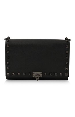 Valentino: Чёрная сумка  Rockstud