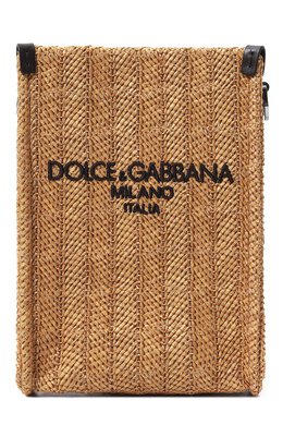 Dolce & Gabbana: Бежевая сумка 