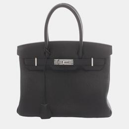 Hermes: Чёрная сумка  Birkin 30