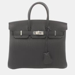 Hermes: Чёрная сумка  Birkin 25