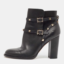 Valentino: Чёрные ботинки  Rockstud